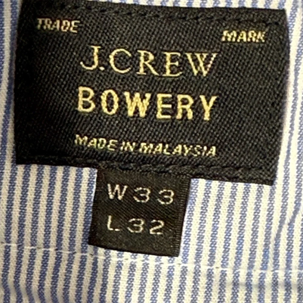 J. Crew Men's Bowery Chambray A Cone Denim Trousers